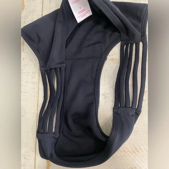 Xhilaration Black Bathing Suit Bottoms with cutouts - Picture 5 of 6